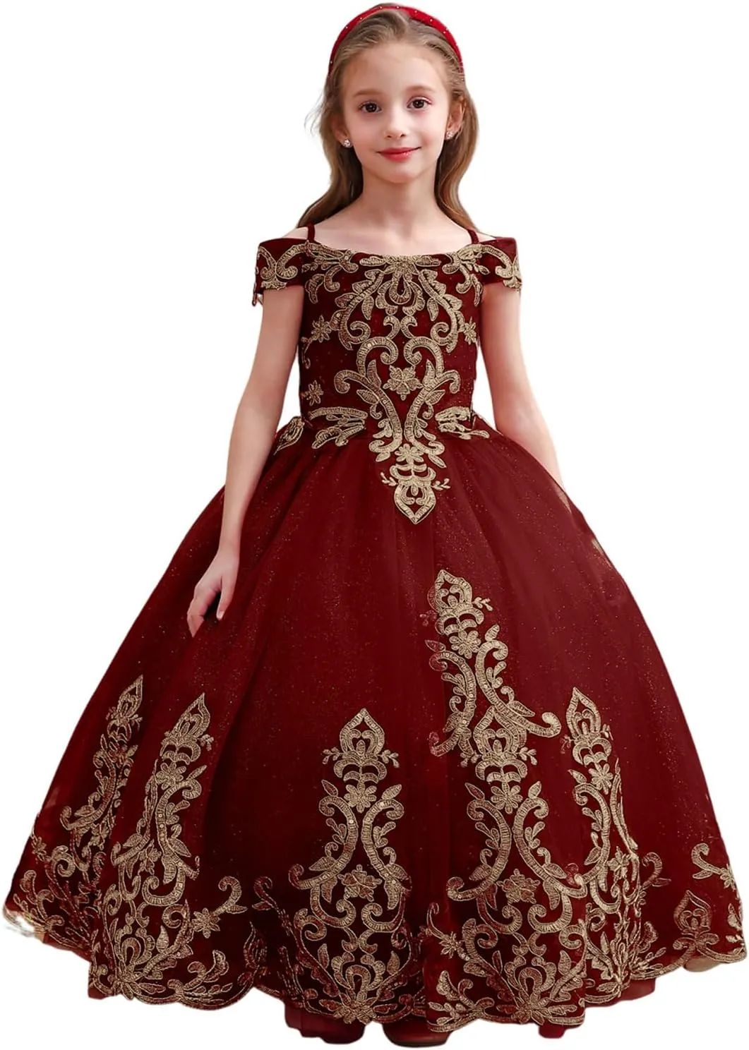 ABAO SISTER Flower Girls Princess Pageant Dreses Party Prom Puffy Ball Gowns Formal Dresses