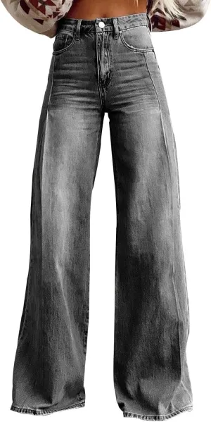 Baggy Jeans for Women 2025 Trendy Wide Leg Boyfriend Pants Y2k Streetwear Hippie Clothes Denim Outfit Western Wear