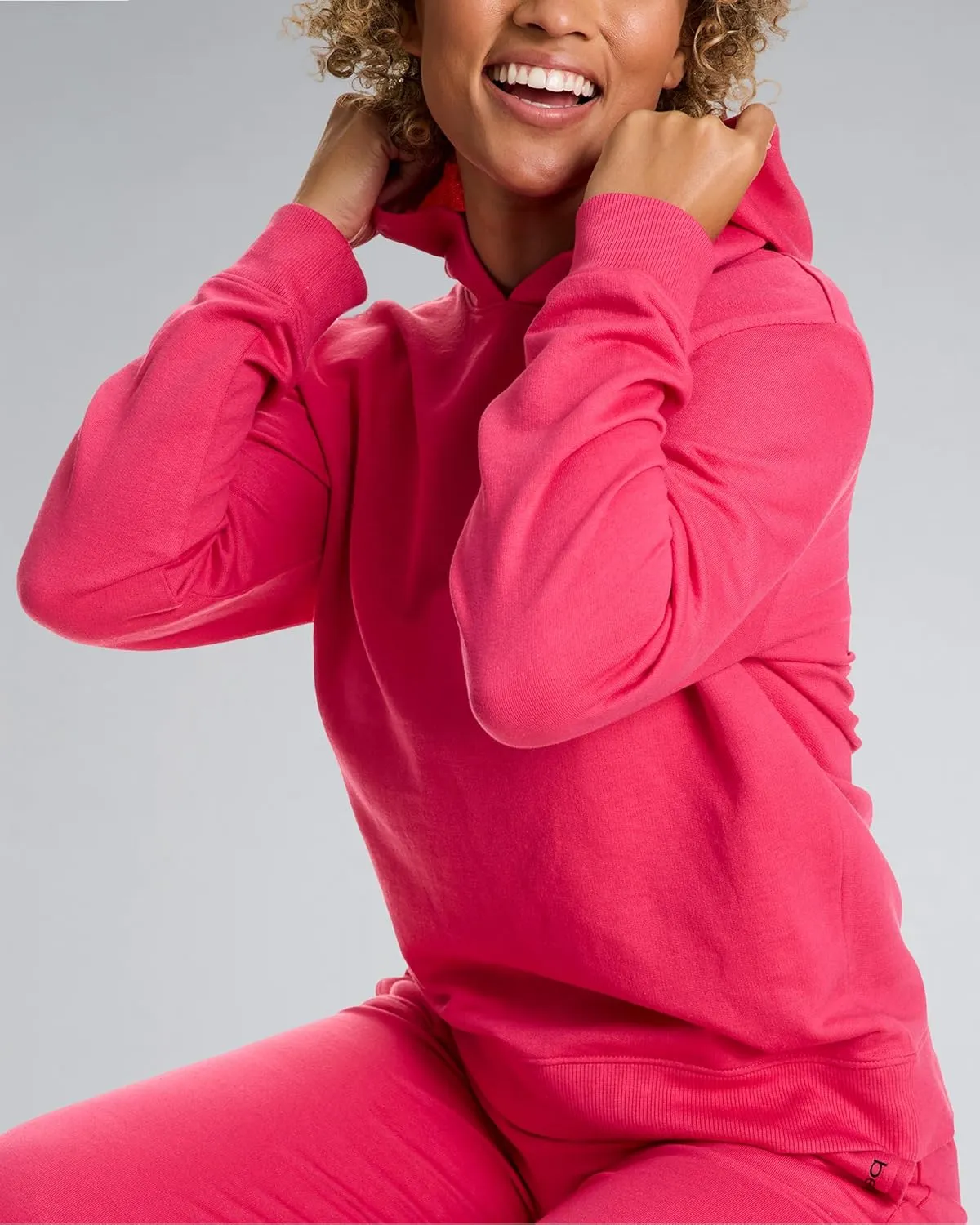 bebe French Terry Hoodies for Women, Pullover Sweatshirts for Women, Comfy and Cute Sweatshirt, Regular and Plus Size