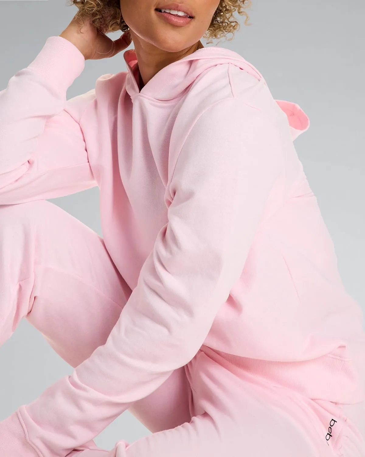 bebe French Terry Hoodies for Women, Pullover Sweatshirts for Women, Comfy and Cute Sweatshirt, Regular and Plus Size