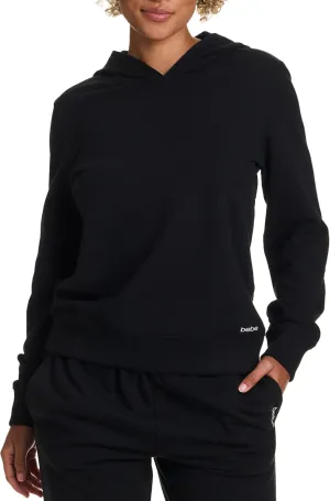 bebe French Terry Hoodies for Women, Pullover Sweatshirts for Women, Comfy and Cute Sweatshirt, Regular and Plus Size