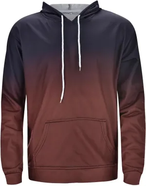 Black Hoodie Men Block Tie-Dye Drawstring Long Sleeve Hooded Pocket Sweatershirt Top Poloo Hoodie Hoodie For Men