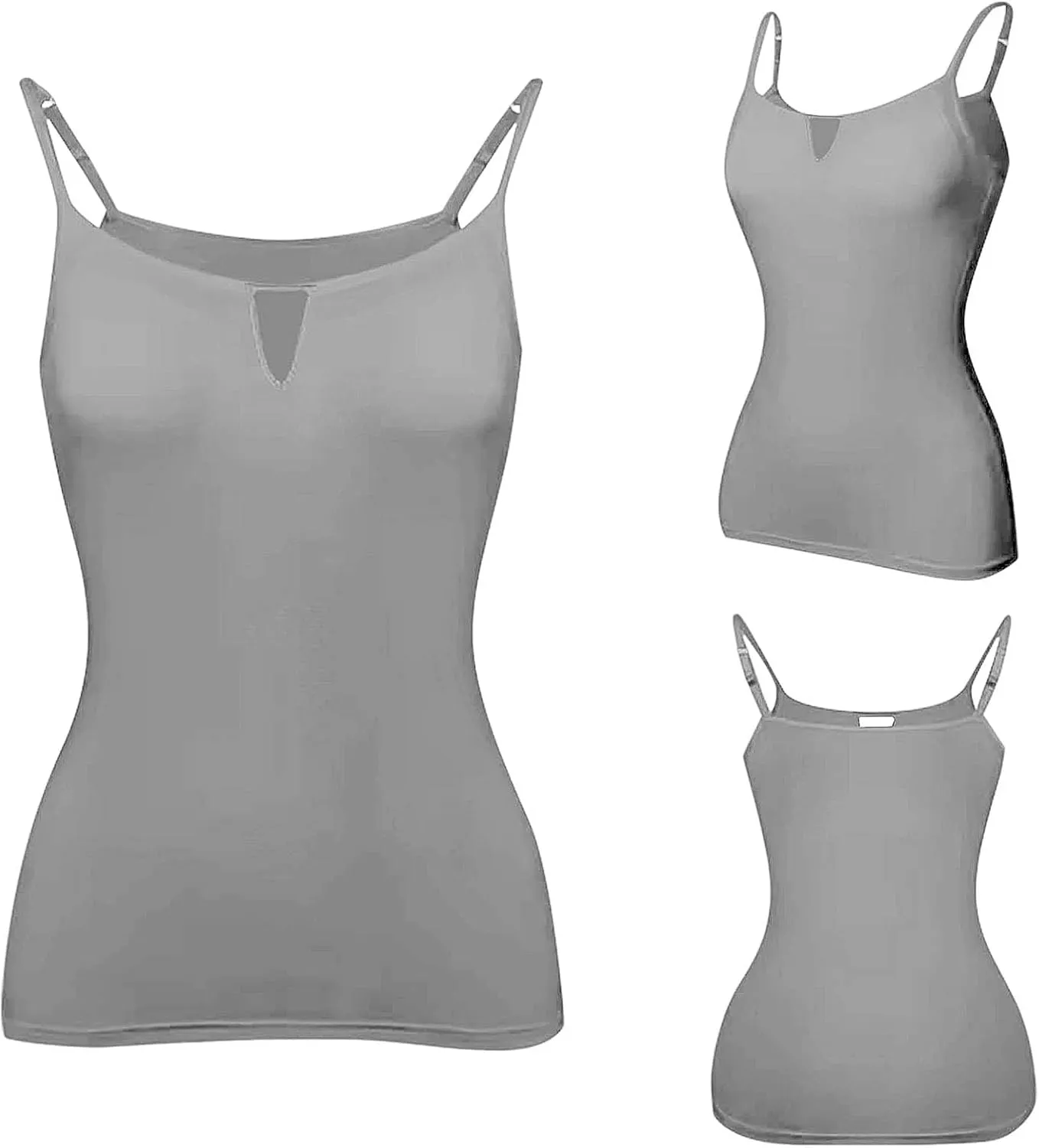 Built in Bras Tank Tops for Women 2025 Sexy Summer Sleeveless Beach Cami Plus Size Vacation Dressy Spaghetti Outfits