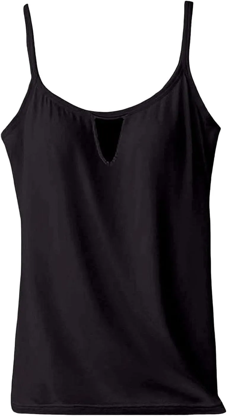 Built in Bras Tank Tops for Women 2025 Sexy Summer Sleeveless Beach Cami Plus Size Vacation Dressy Spaghetti Outfits