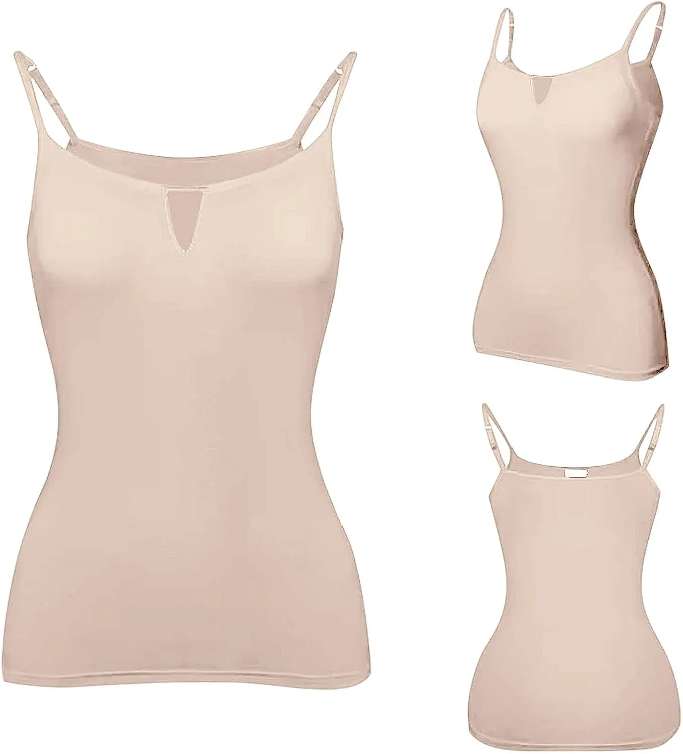 Built in Bras Tank Tops for Women 2025 Sexy Summer Sleeveless Beach Cami Plus Size Vacation Dressy Spaghetti Outfits