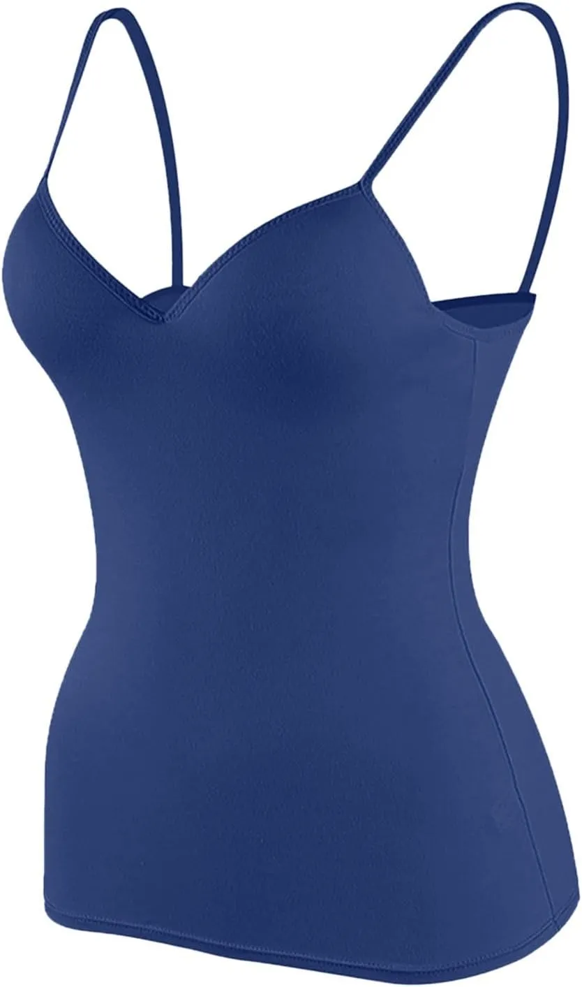 Camisole Tops for Women Wtih Shelf Bra Adjustable Strap Workout Yoga Shirt Summer Tank Top Layer Padded Bra