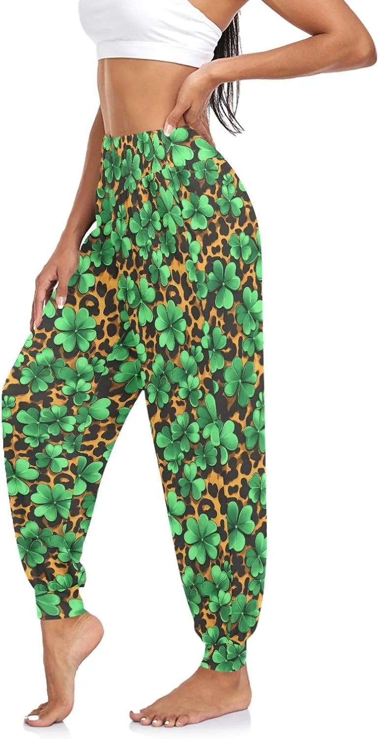 CHIFIGNO Yoga Pants for Women Harem Pants Sport Workout Pants Lightweight Lounge Pants