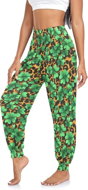 CHIFIGNO Yoga Pants for Women Harem Pants Sport Workout Pants Lightweight Lounge Pants