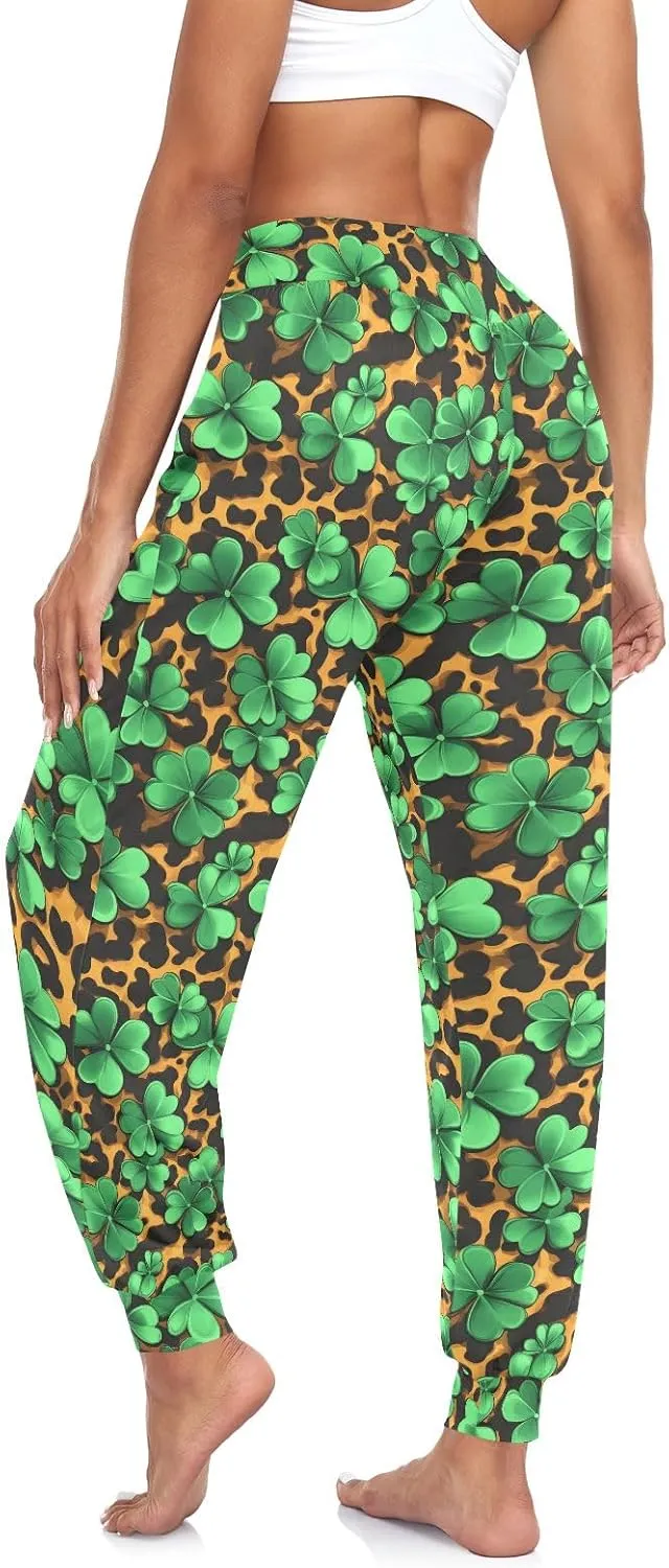 CHIFIGNO Yoga Pants for Women Harem Pants Sport Workout Pants Lightweight Lounge Pants