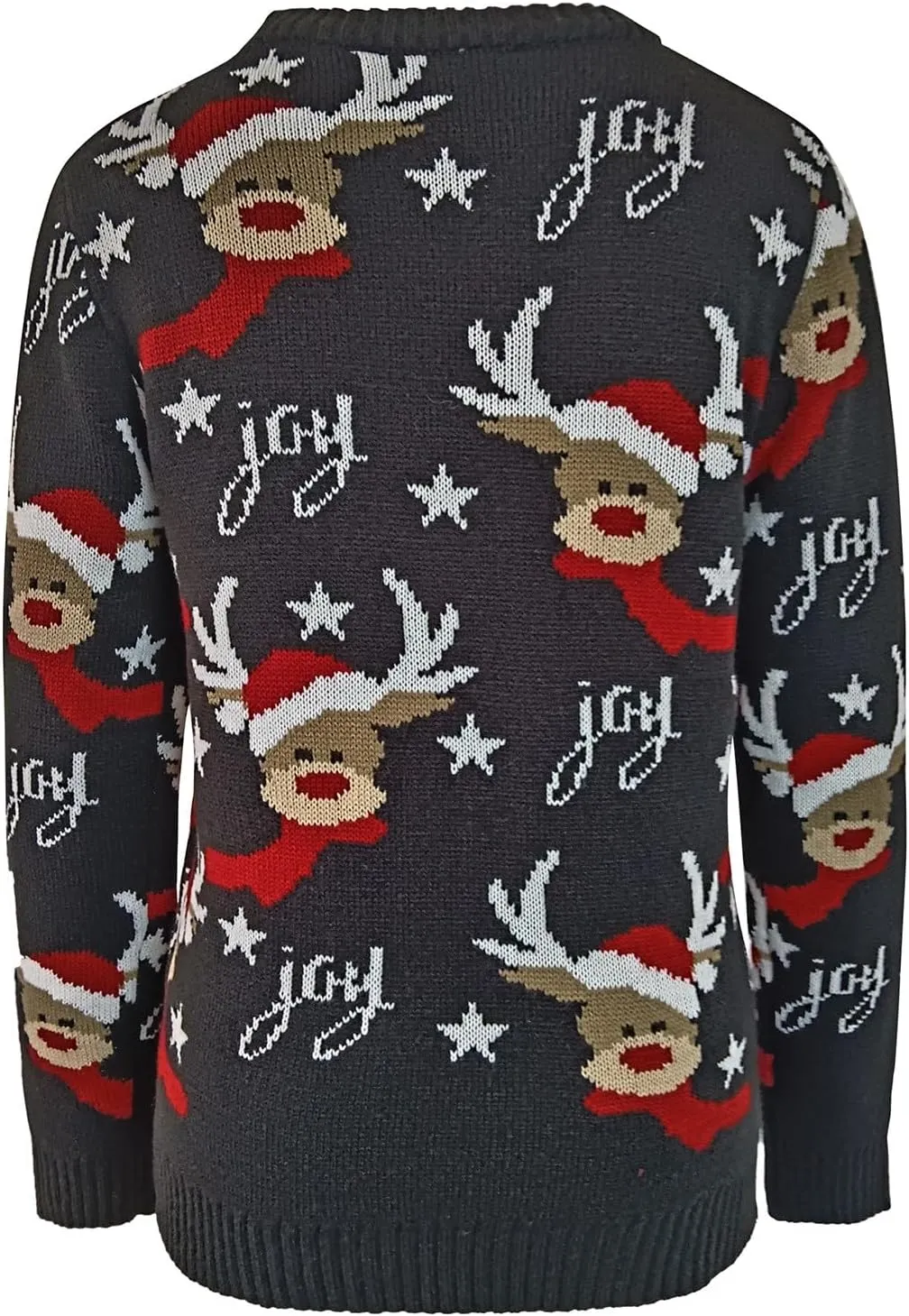 Christmas Sweater for Women 2023 Santa Claus Cute Pattern Jacquard Knit Sweatshirts Long Sleeve Pullover Tops