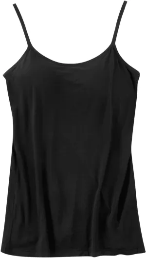 Cropped Camisole for Women Built in Bra Cotton Shelf Bra Crop Cami Adjustable Spaghetti Strap Tank Top 2025