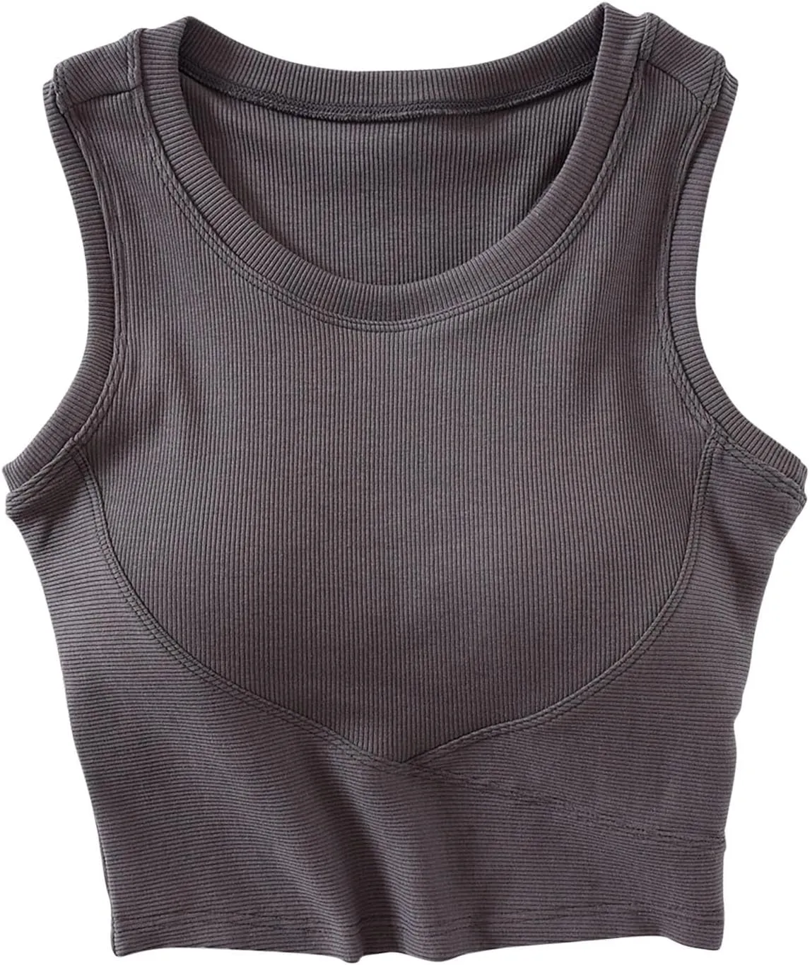 Cropped Sports Bras for Women Quick-Dry Padded Wirefree Workout Crop Cute Tank Tops Camisole Yoga Fitness Running Gym