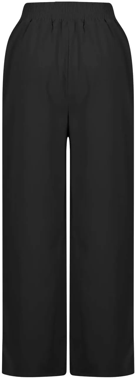 Flowy Pants for Women Flowy Beach Pants Linen Palazzo Pants Summer Elastic Pants Workout Soft Pants Long Trousers