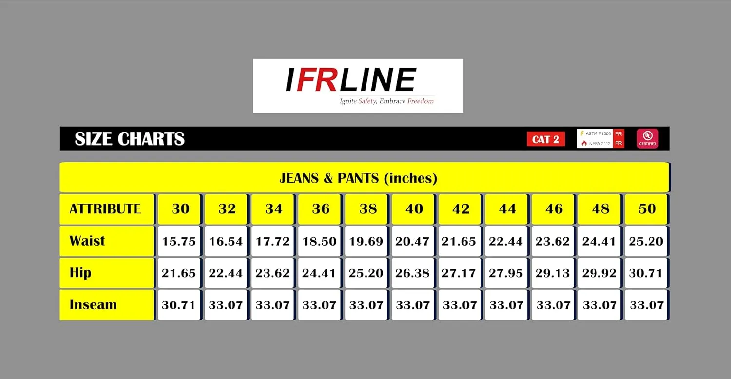 FR Pants for Men Cargo Pants for Men Welding Pants Flame Resistant Pants 7oz Multi-Pockets FR Pants