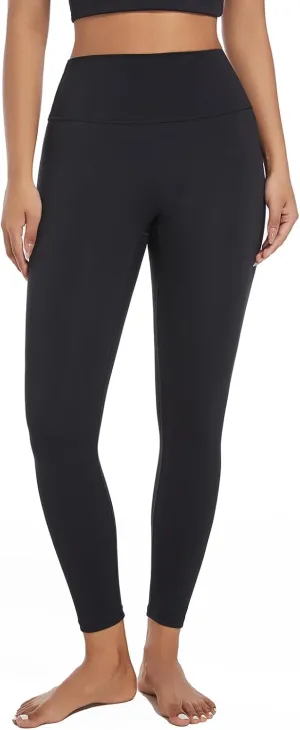 GPY Women's Compression Leggings, Yoga Pants, Butt Lifting, Seamless, High Waist, Tummy Control, Stretchy, Shapewear Black