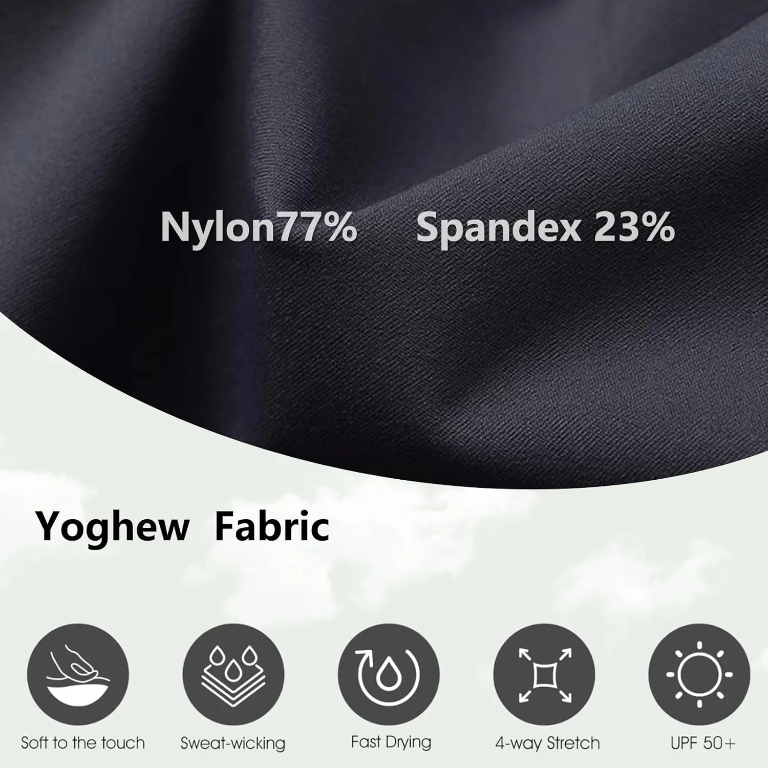GPY Women's Compression Leggings, Yoga Pants, Butt Lifting, Seamless, High Waist, Tummy Control, Stretchy, Shapewear Black