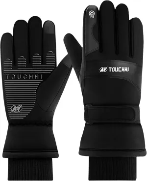 Heated Gloves USB Heated Mittens Hand Warmers with Anti Slip ＆ Touchscreen Design Washable ＆ Waterproof Electric Winter Gloves for Cold Days Outdoor Cycling, Skiing L