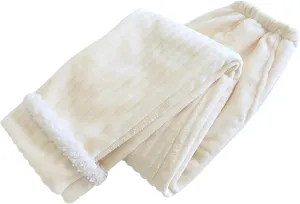 HGps8w Women Fannel Plaid Pajama Pants Casual Soft Winter Warm Sweatpants Loose Fleece Lounge Pants Cozy Pjs Bottoms