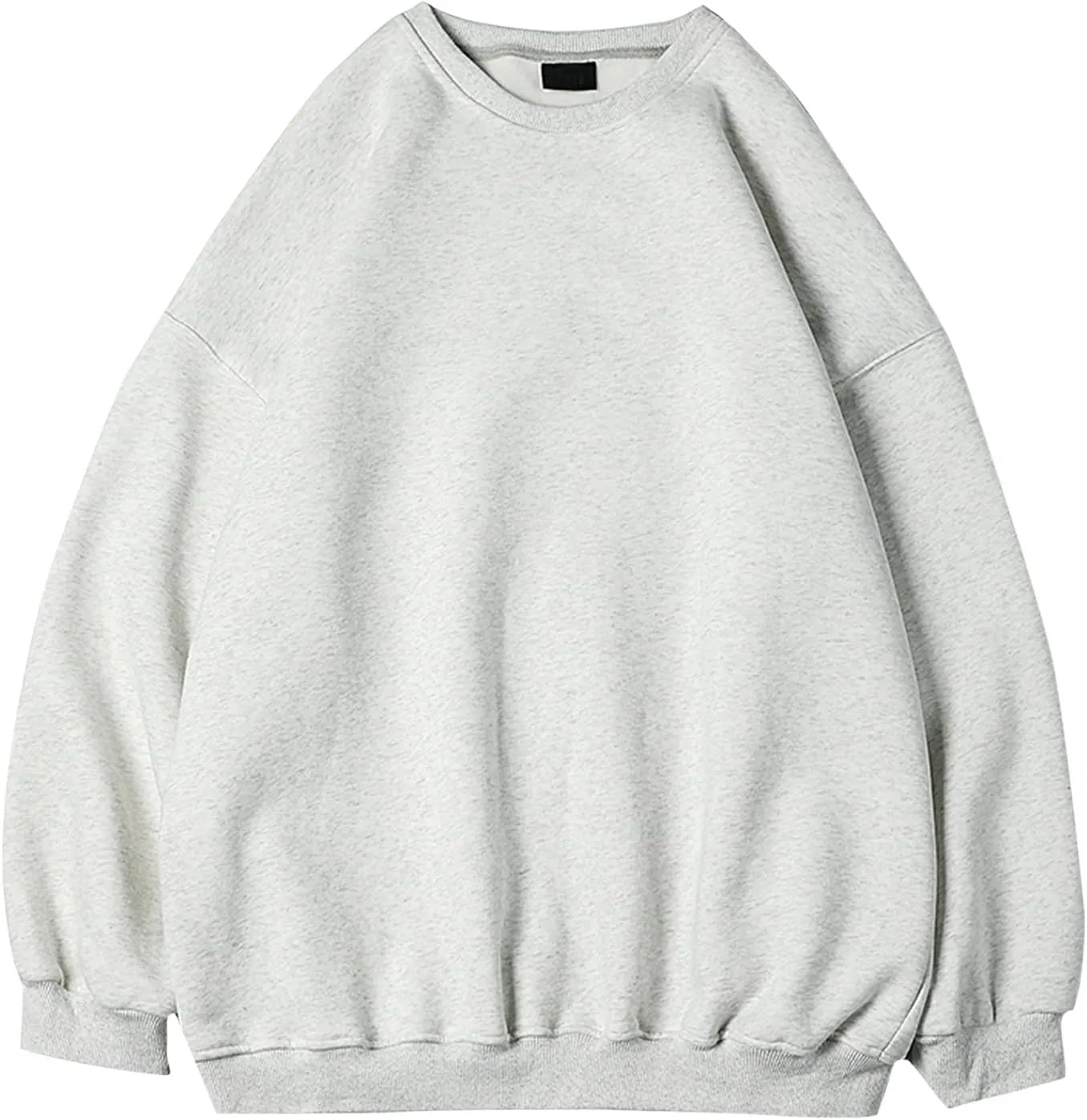 Hoodies For Men Loose Hoodless Oversize Zipper Solid Stand Collar Hoodless Pullover Sweater Coat Top Mens Fashion