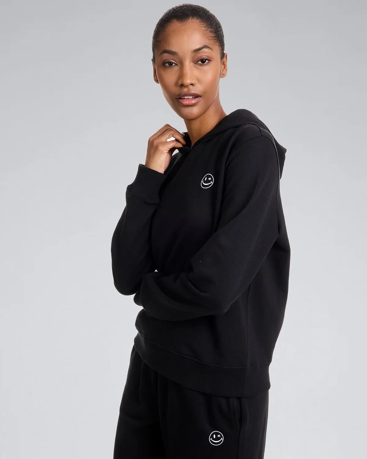 JOE BOXER French Terry Hoodie for Women, Lounge Wear for Women, Womens Hoodies Pullover, Hooded Sweatshirt for Women