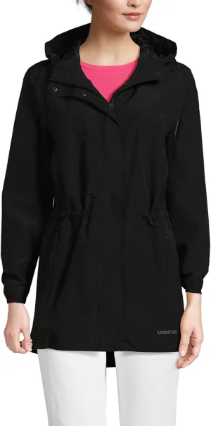 Lands' End Women's Squall Packable Waterproof Raincoat