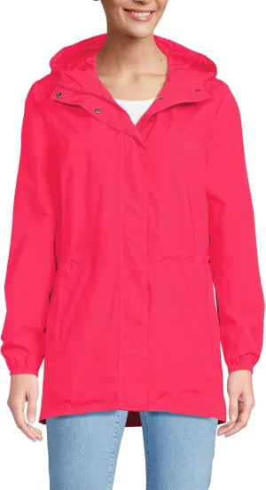 Lands' End Women's Squall Packable Waterproof Raincoat