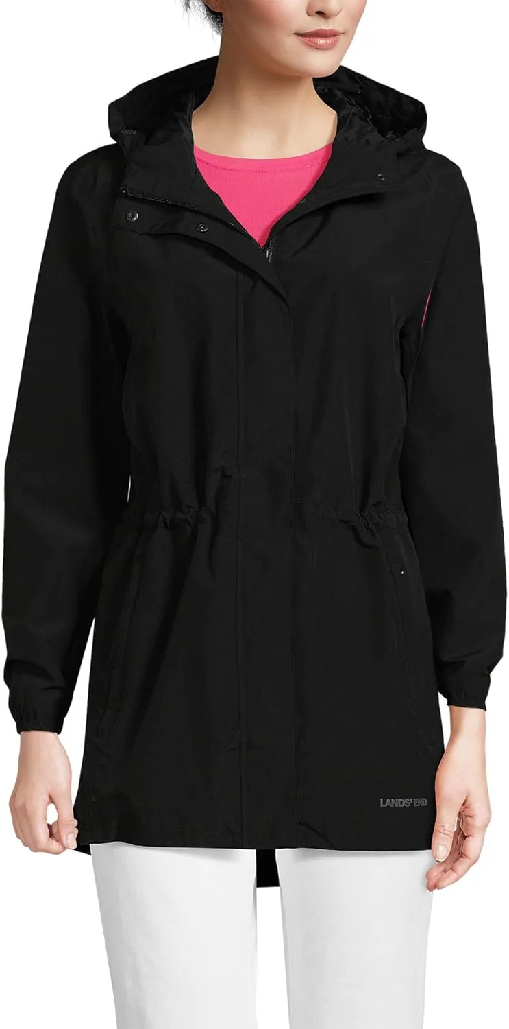 Lands' End Women's Squall Packable Waterproof Raincoat
