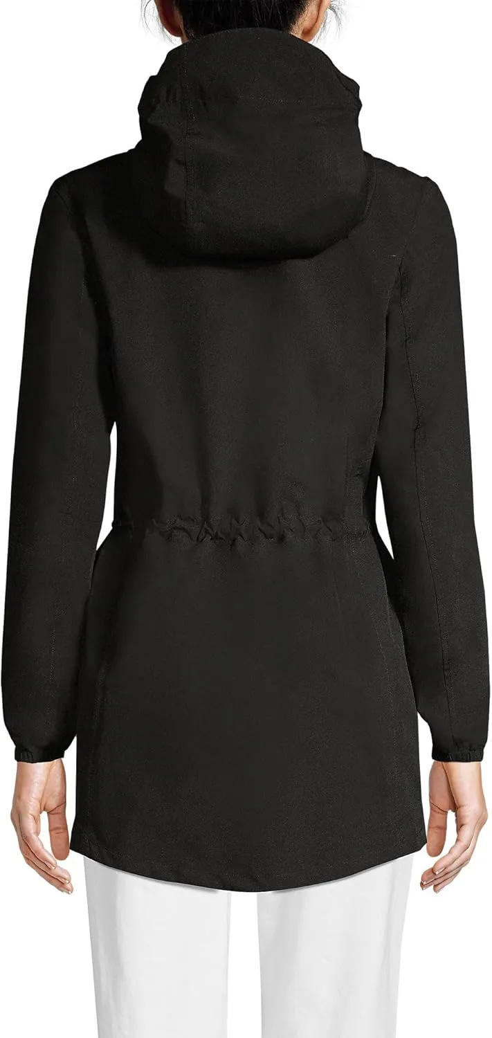 Lands' End Women's Squall Packable Waterproof Raincoat
