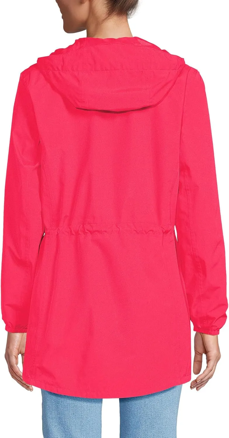 Lands' End Women's Squall Packable Waterproof Raincoat