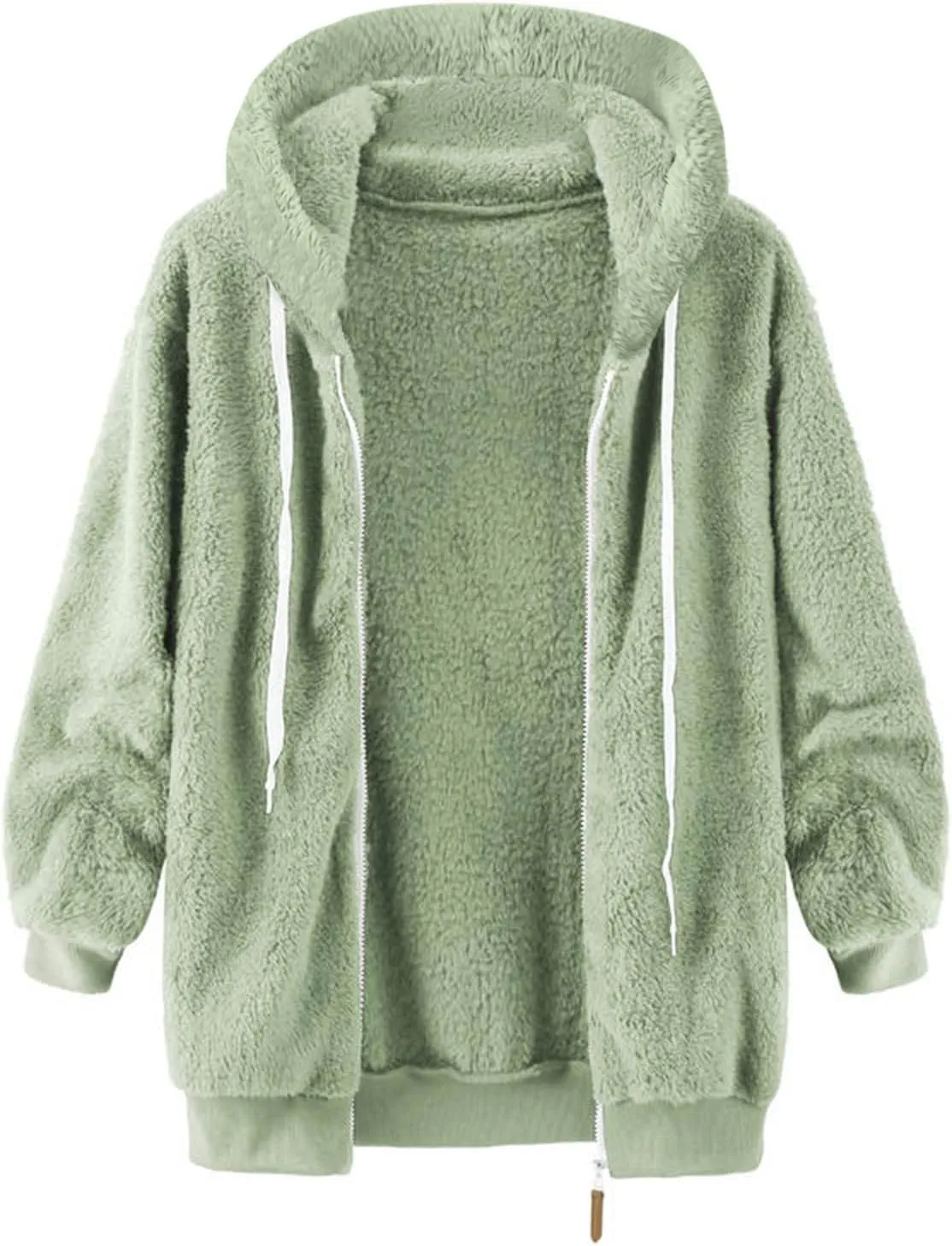 LCMTWX Women Fashion Color Block Faux Shearling Coat Pullover Sweatershirt Solid Artificial Wool Coat Outerwear with Warm