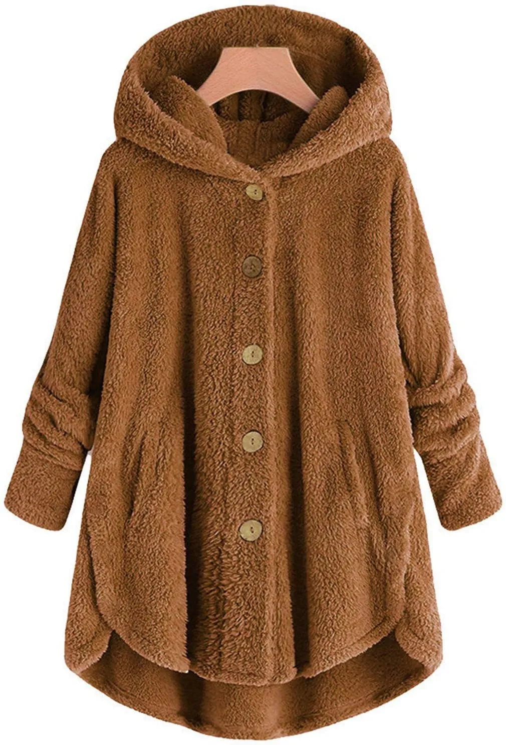 LCMTWX Women's Coats Basic Long Jacket Coat Trendy Color Block Winter Drawstring Hoodie Snow Coat Shaggy Warm Winter Fleece