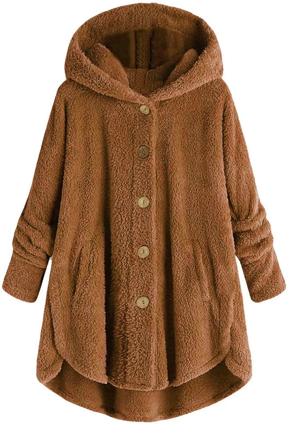 LCMTWX Women's Coats Basic Long Jacket Coat Trendy Color Block Winter Drawstring Hoodie Snow Coat Shaggy Warm Winter Fleece