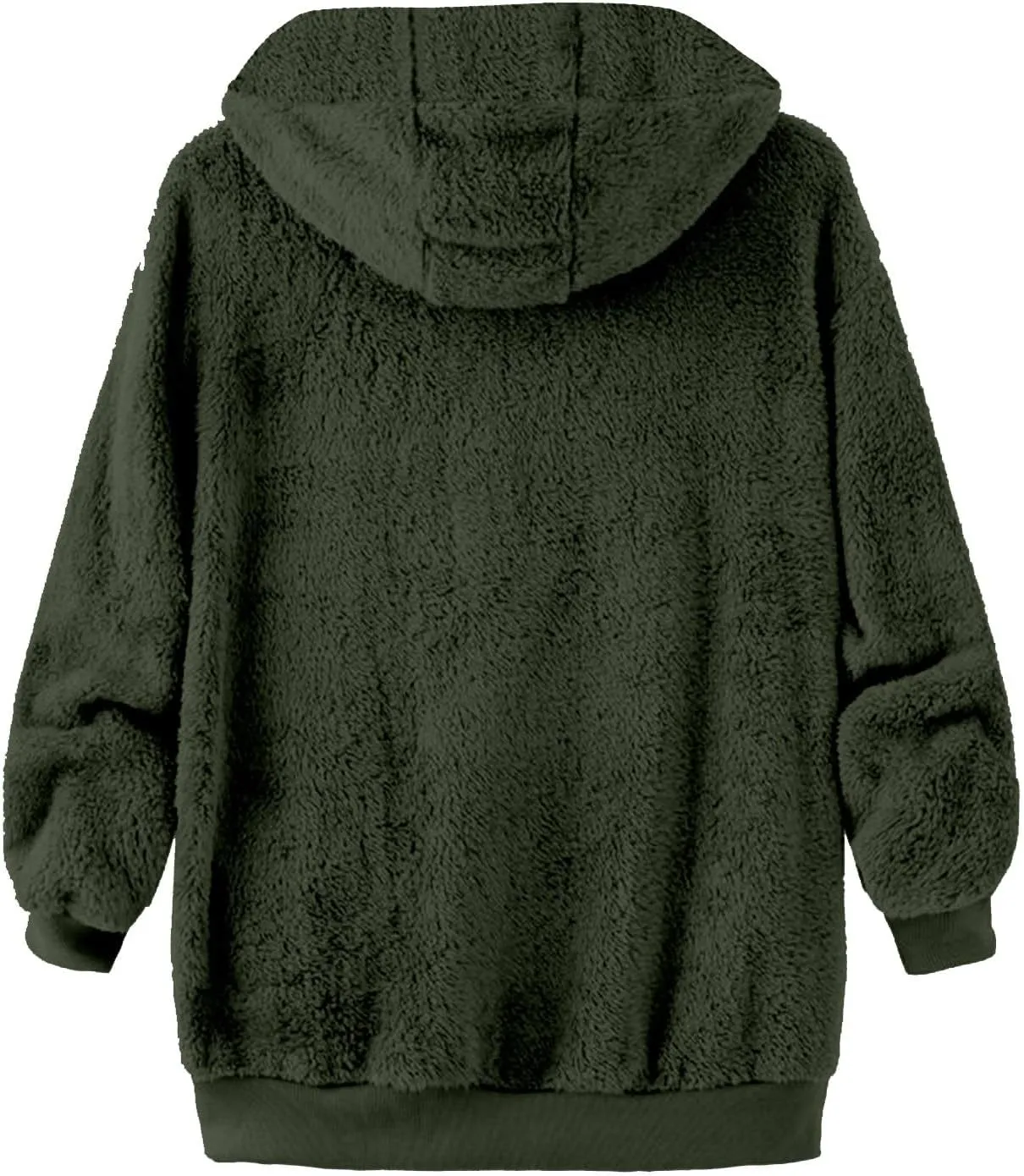 LCMTWX Womens Winter Fuzzy Fleece Jacket Color Artificial Wool Zipper Drawstring Winter Coats for Women 2023 Trendy Coat