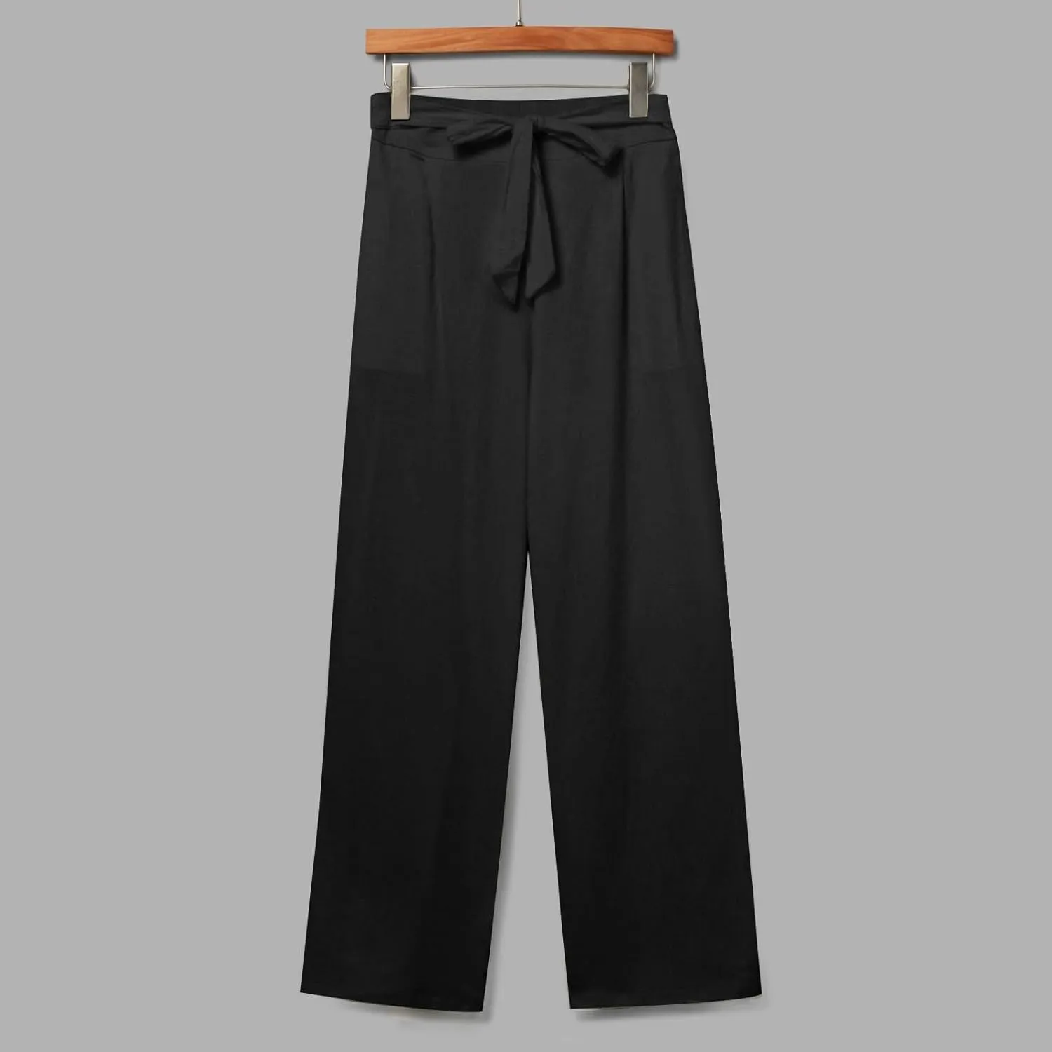 Lounge Pants Women Flowy Beach Pants Linen Palazzo Pants Summer Elastic Pants Workout Soft Pants Long Trousers