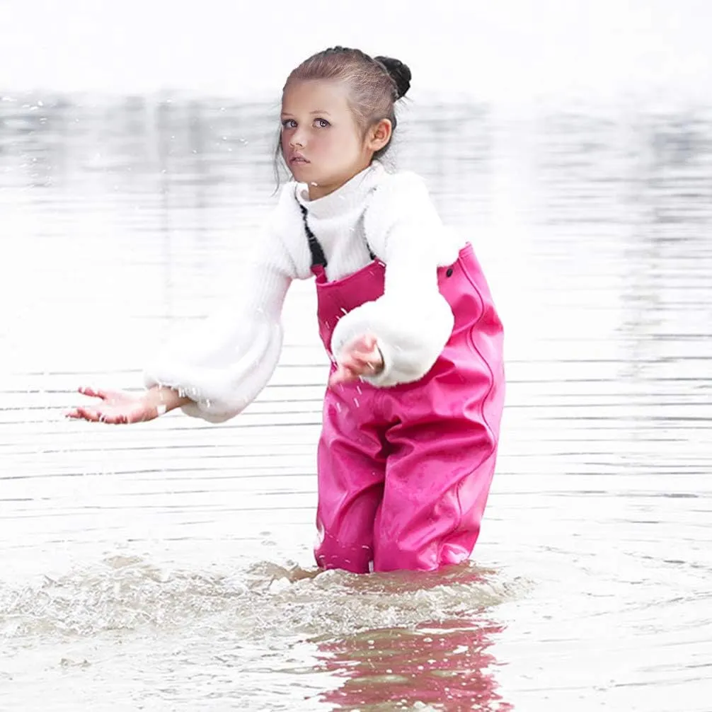 Luwint Kids Chest Waders for Girls, Youth Fishing Waders with Boots Children Hunting Wader Waterproof Lightweight Bootfoot