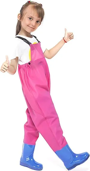 Luwint Kids Chest Waders for Girls, Youth Fishing Waders with Boots Children Hunting Wader Waterproof Lightweight Bootfoot