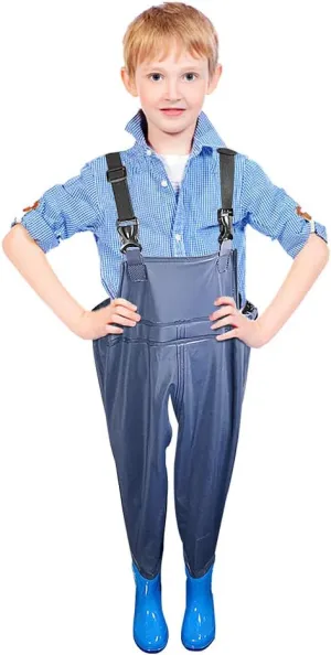 Luwint Kids Chest Waders, Youth Fishing Waders with Boots Children Hunting Wader Waterproof Lightweight Bootfoot for Boy Girl