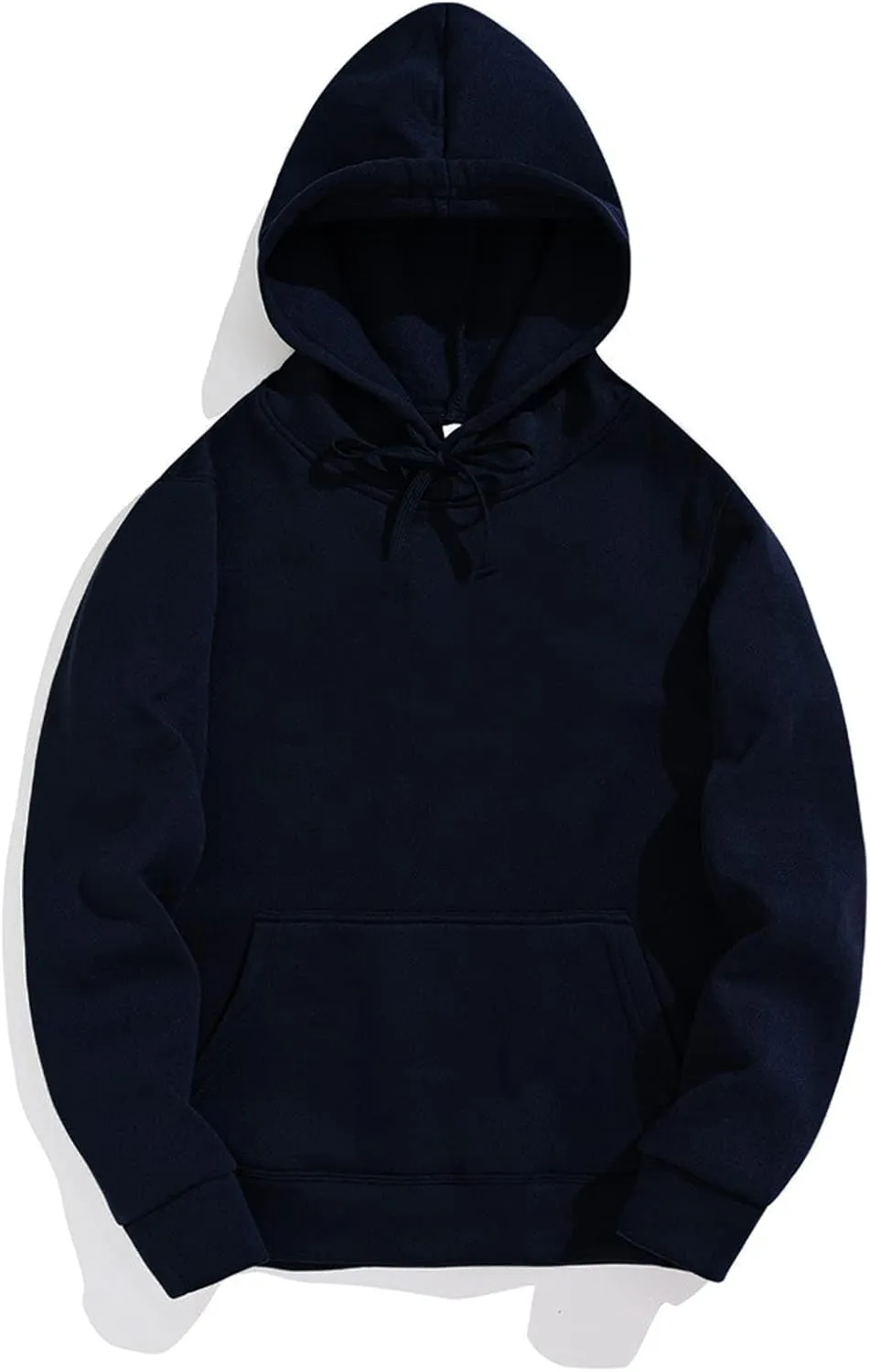 Men Hoodie Hooded Pocket And Solid Autumn Winter Color Sweater Sleeve Jacket Men's blouse Navvy Blue Hoodie Sweaters