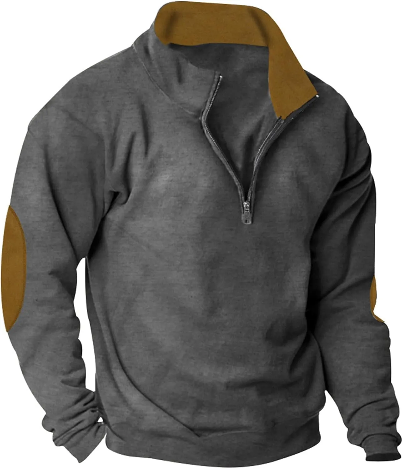 Men Hoodie Hooded Pocket And Solid Autumn Winter Color Sweater Sleeve Jacket Men's blouse Navvy Blue Hoodie Sweaters