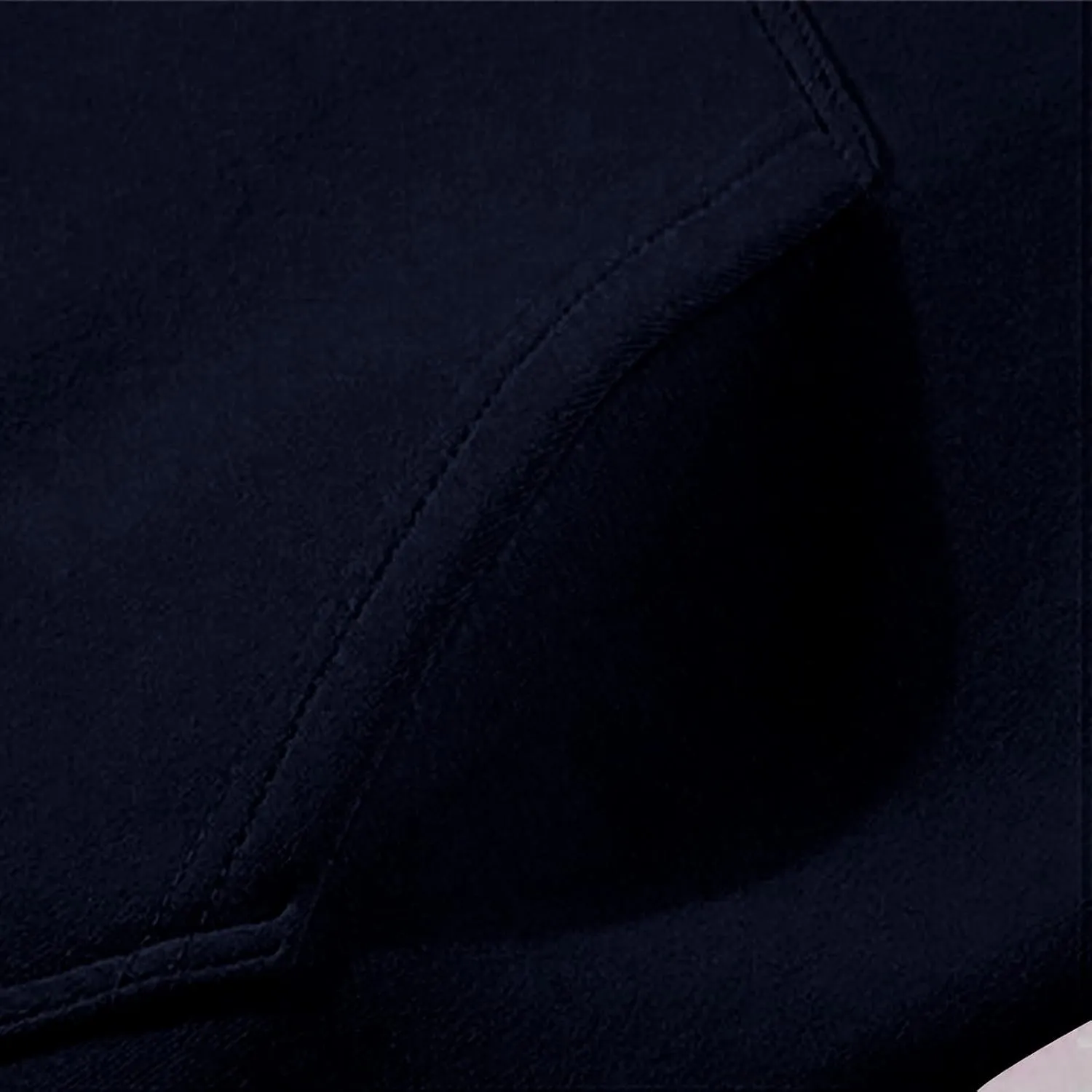 Men Hoodie Hooded Pocket And Solid Autumn Winter Color Sweater Sleeve Jacket Men's blouse Navvy Blue Hoodie Sweaters