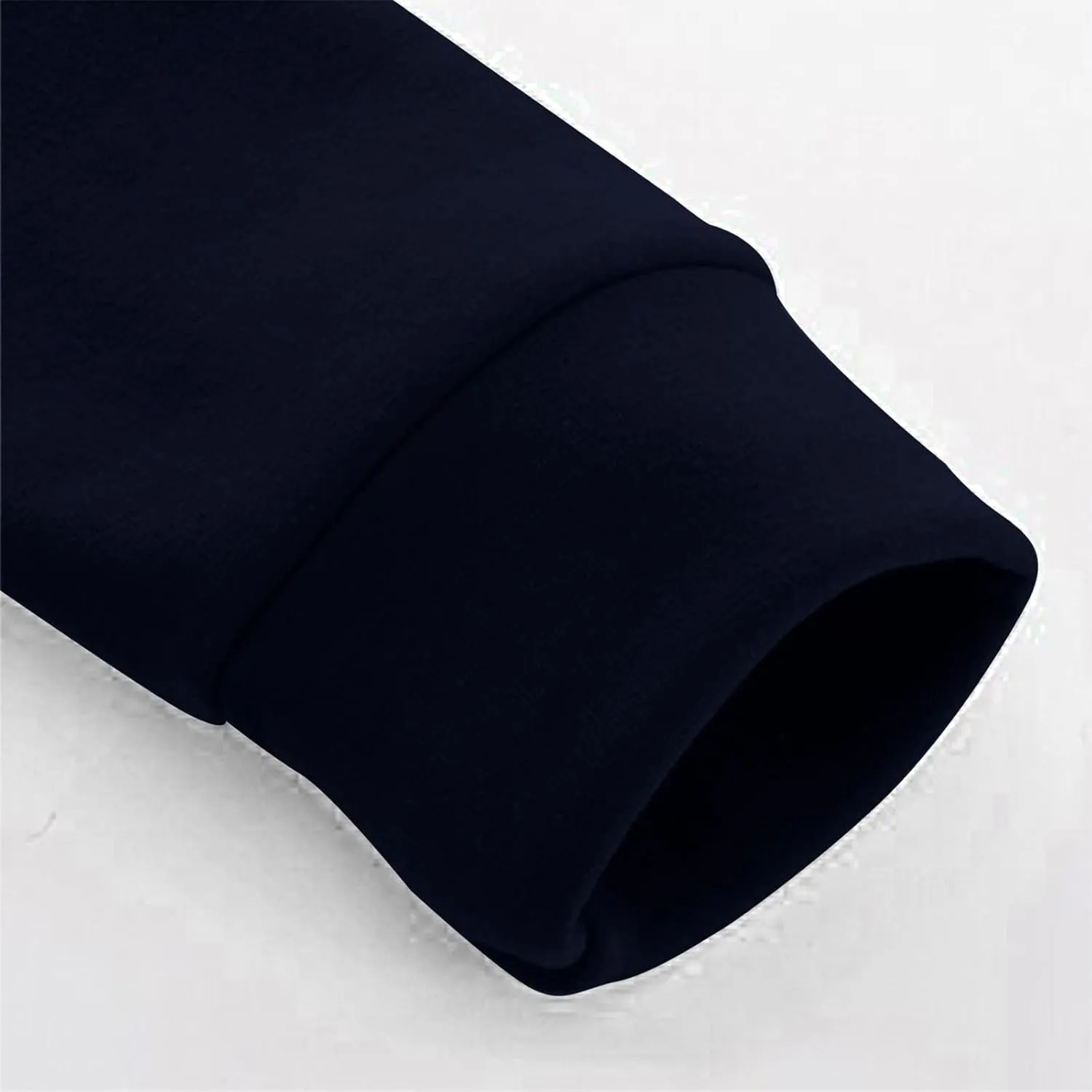 Men Hoodie Hooded Pocket And Solid Autumn Winter Color Sweater Sleeve Jacket Men's blouse Navvy Blue Hoodie Sweaters