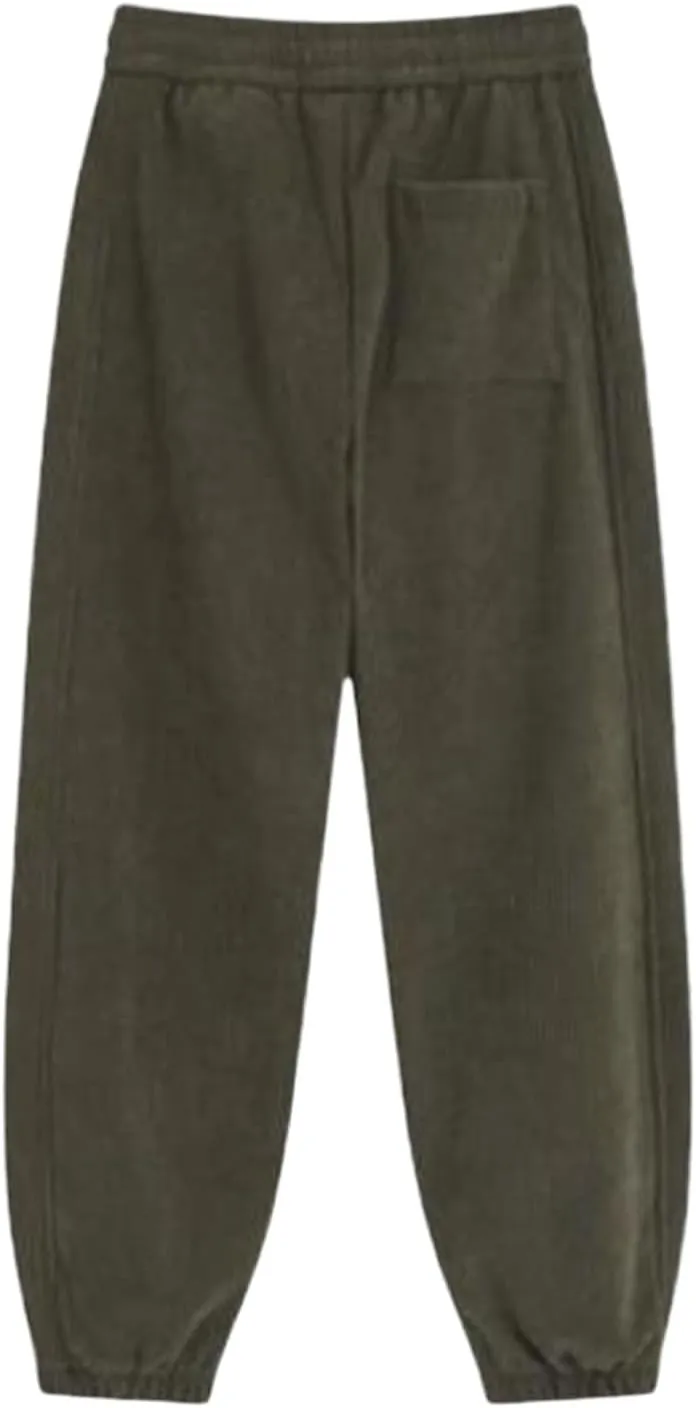 Men's Casual Athletic Pants Hiking Baggy Pants Belted Foot Elastic Waist Pants Casual Solid Pants Jogger Pants