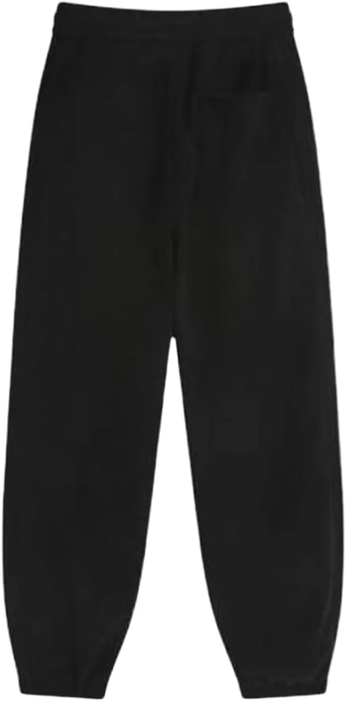 Men's Casual Athletic Pants Hiking Baggy Pants Belted Foot Elastic Waist Pants Casual Solid Pants Jogger Pants