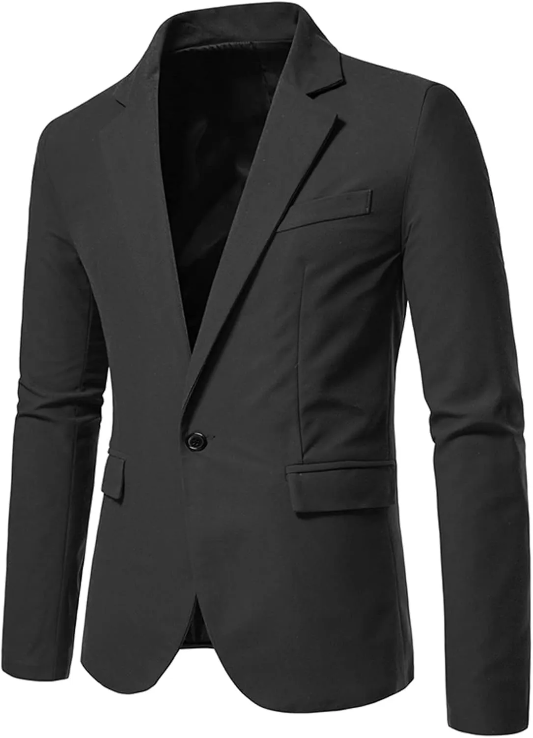 Men's Formal Suit Blazers Dinner Party Prom Wedding Stylish Tuxedo Coats for Men One Button Casual Slim Fit Jackets