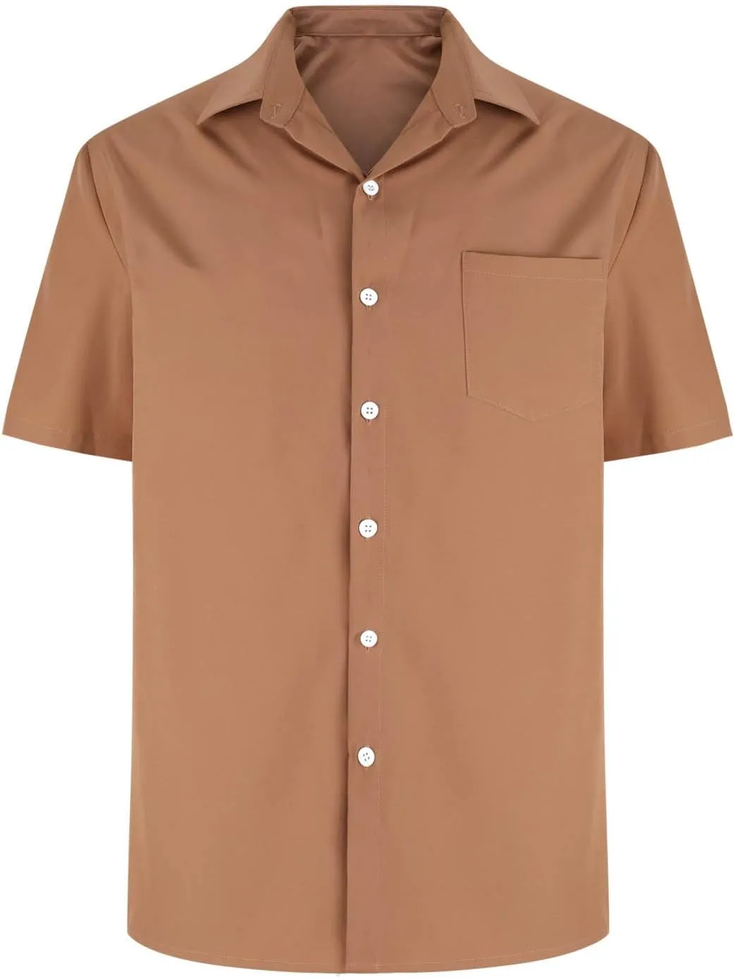 Mens Linen Shirts Mens Short Sleeve Button Down Shirts Summer Collared Beach T-Shirts Vacation Tops