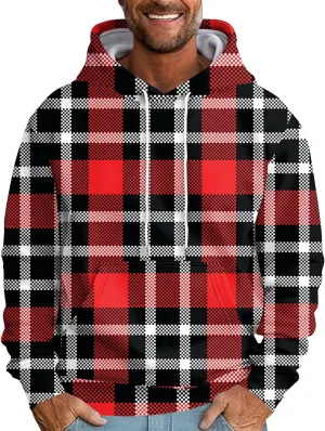 Mens Long Sleeve Dressy Casual Sweatshirt Thickened Fleece Button Jacket Zipper Print Double Insert Pocket Cotton Coat