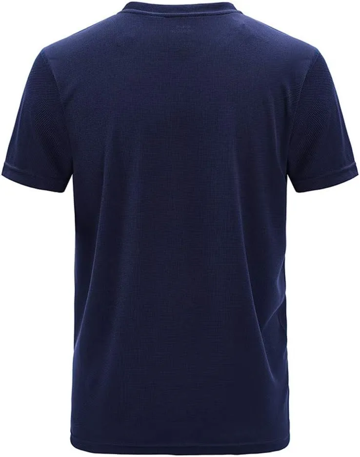 Mens Plus Size T Shirs Sports Training Tee Short Sleeve Moisture Wicking Tshirts Summer Workout Tops