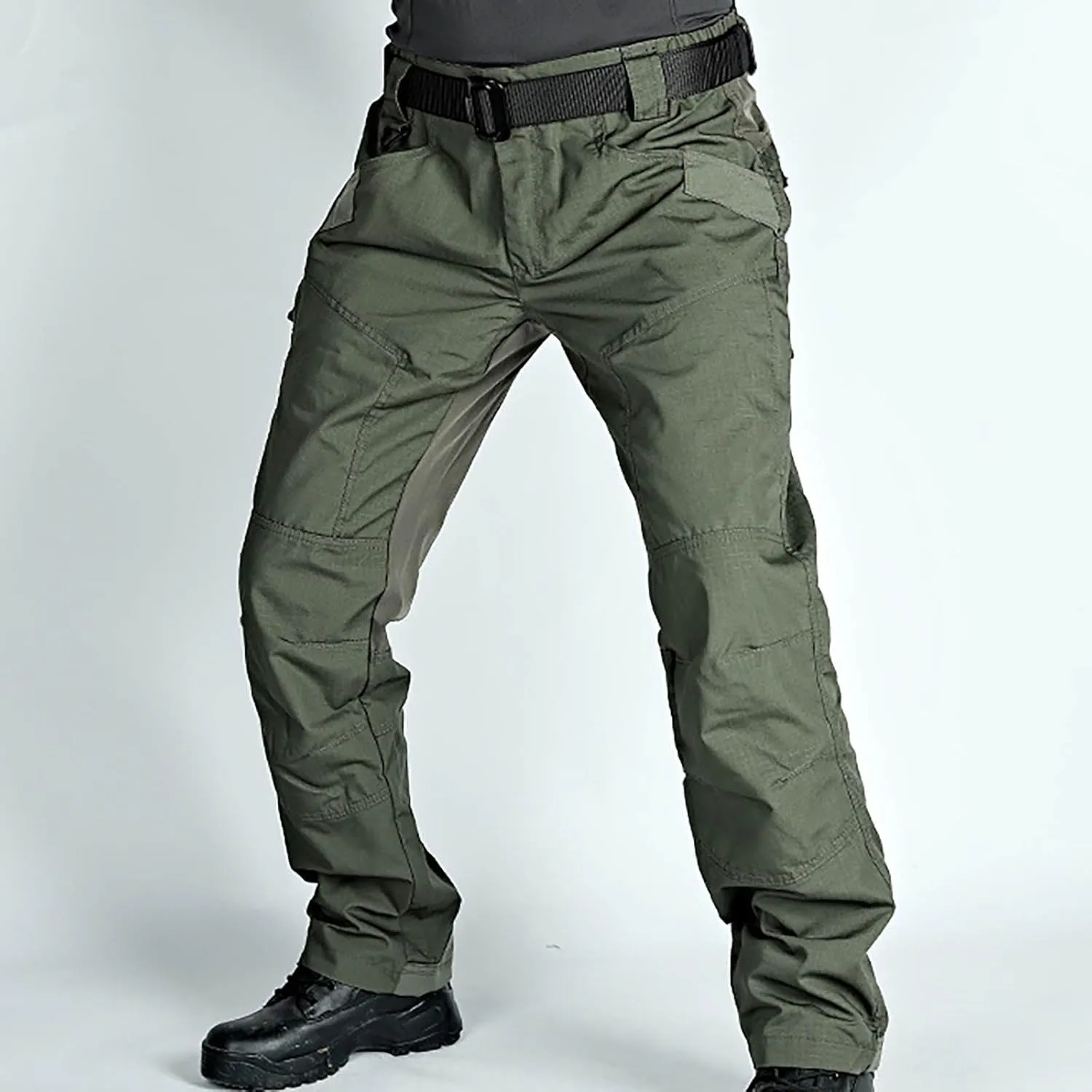 Men's Tactical Pants Military Work Pants Stretch Cargo Pants Fishing Multi Pockets Hiking Pants Activity Pants