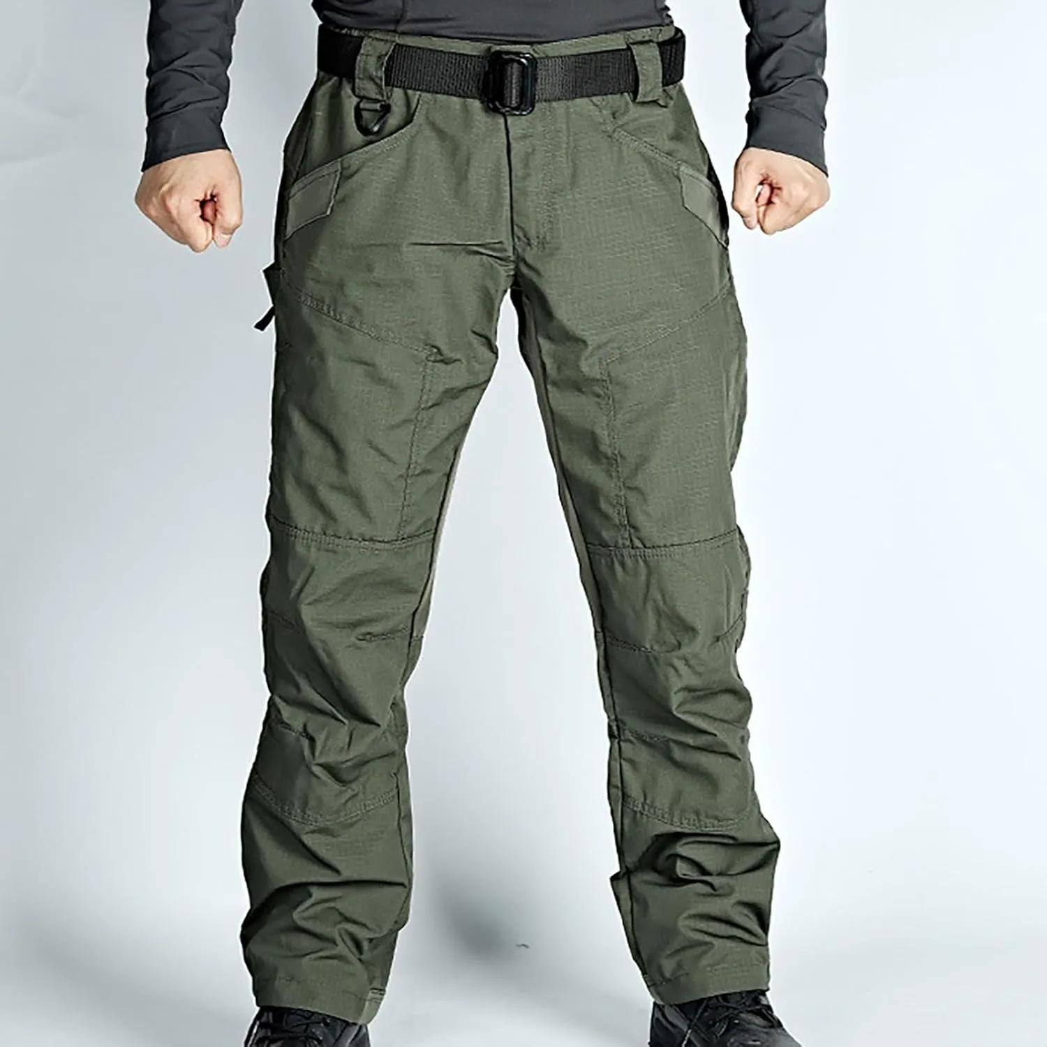 Men's Tactical Pants Military Work Pants Stretch Cargo Pants Fishing Multi Pockets Hiking Pants Activity Pants