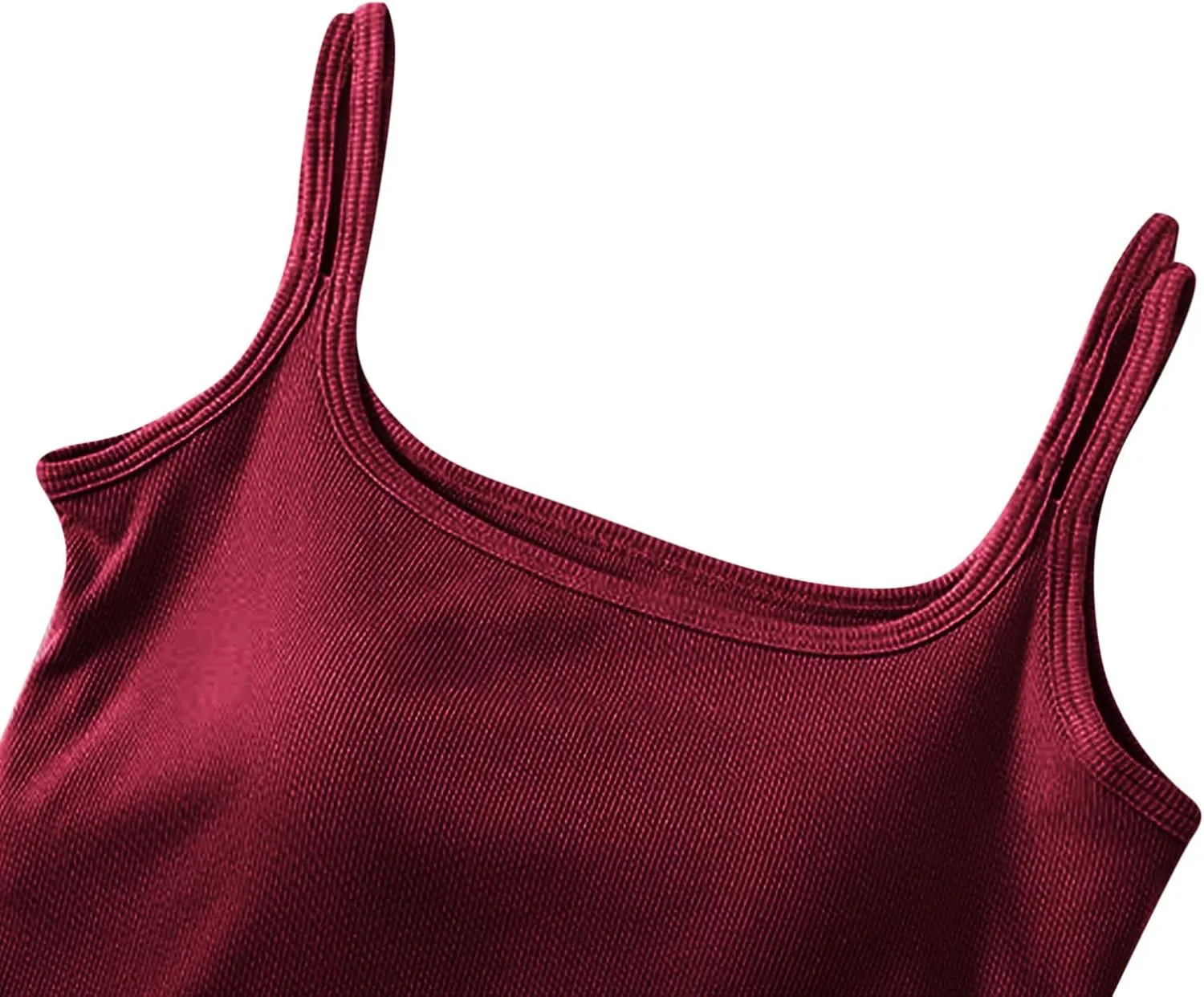 Padded Tank Tops for Women Pure Classic Fit Smooth Soft High Stretch Basic Tanks Casual Trendy Undershirts